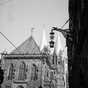 Strolling through the old city of Bremen, Germany 1930s. Strolling through the old city of Bremen, Germany 1930s.